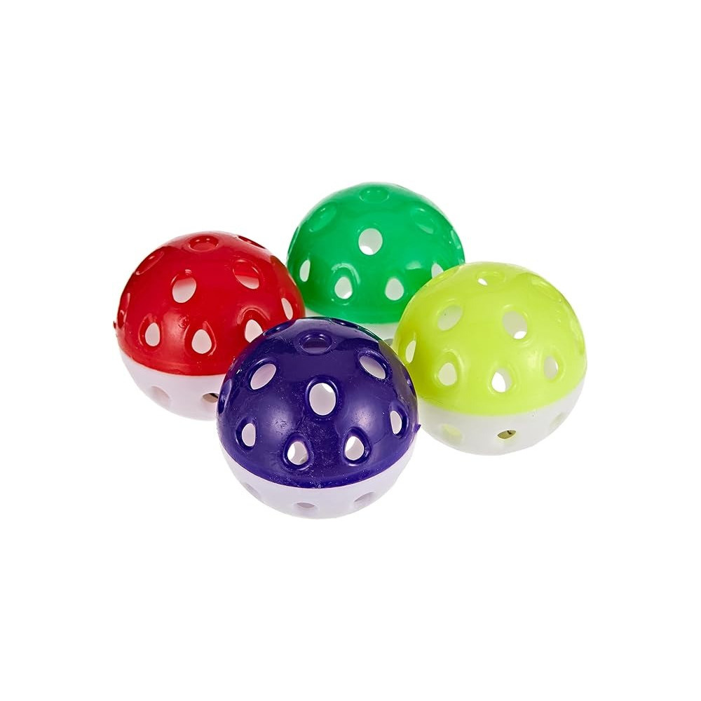 Mikki Pet Love Jingle Balls Toy For Cats, Pack Of 4