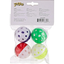 Mikki Pet Love Jingle Balls Toy For Cats, Pack Of 4