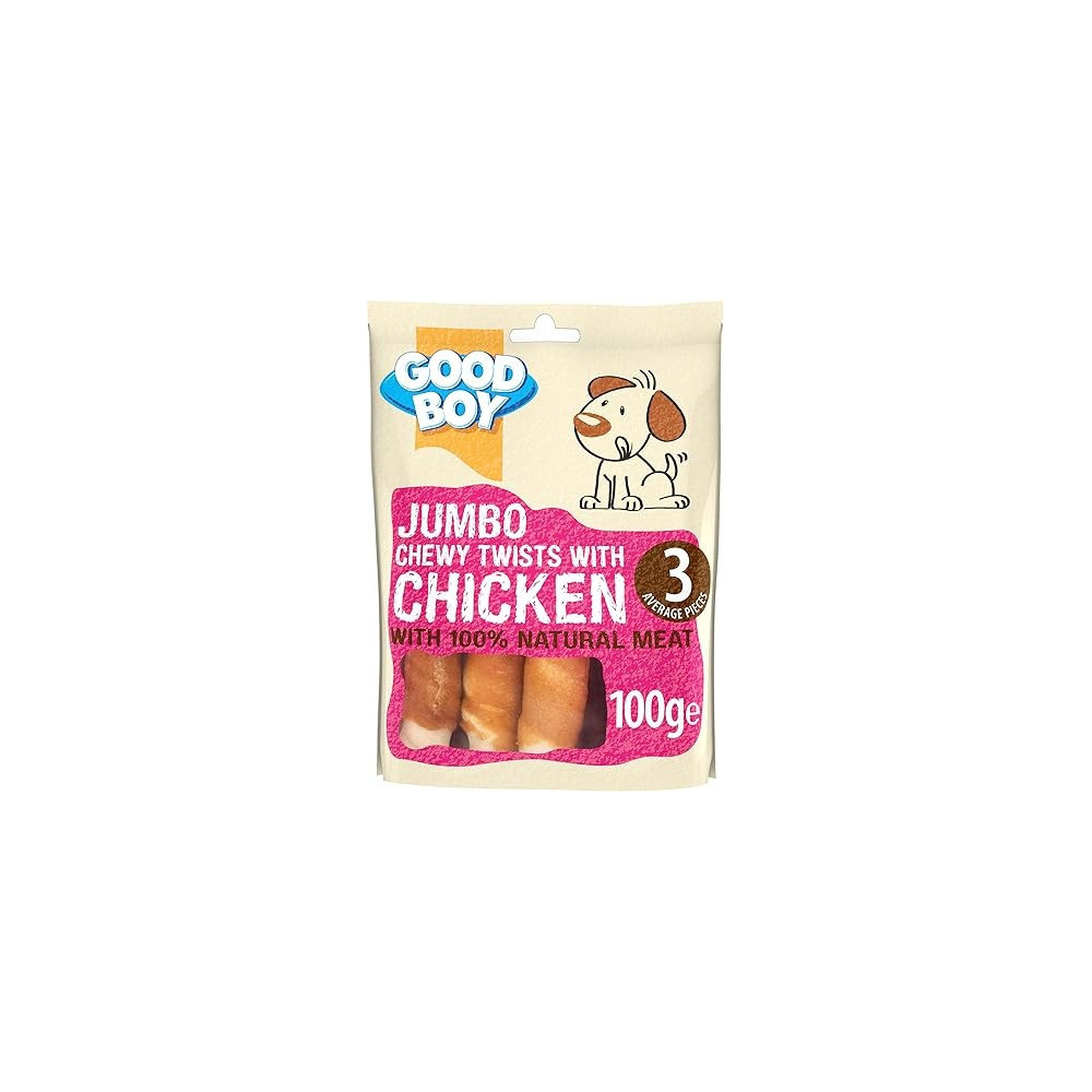 Armitage Jumbo Chicken Chewy Twists, 100 Gram
