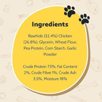 Armitage Jumbo Chicken Chewy Twists, 100 Gram