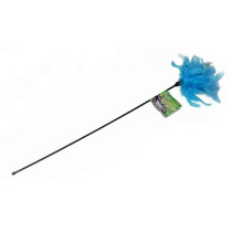 Interpet Cat Tikkler Feather With Ribbon, Assorted Colours