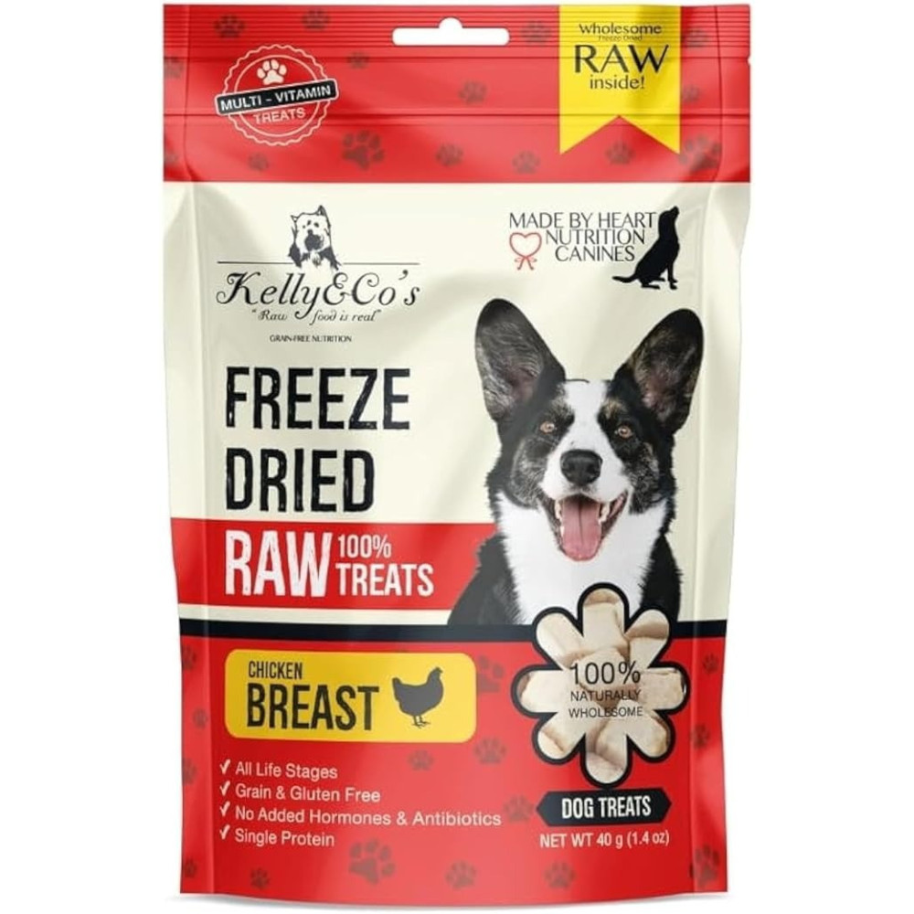 Kelly & Co's Single Ingredient Freeze-Dried Chicken Breast For Dog, 40 Gram