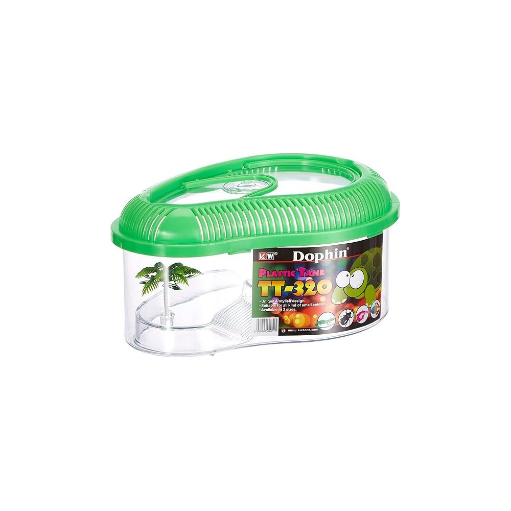 Kw Zone Dophin Turtle Plastic Tank Dimension - 32 x 15 Cm