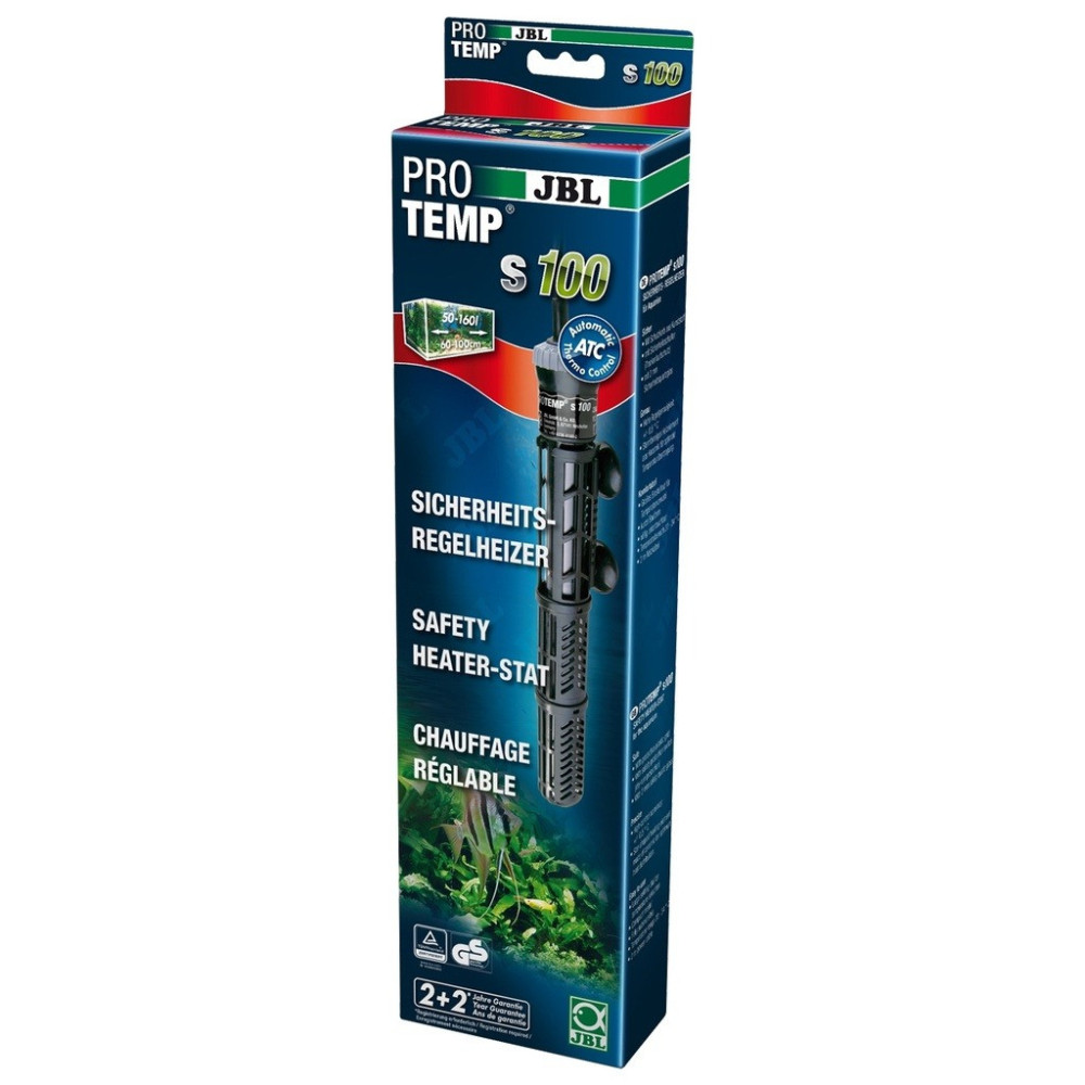 Jbl Protemp S 100W (Uk-Plug) Heater For Aquariums From 50 To 160 Litre
