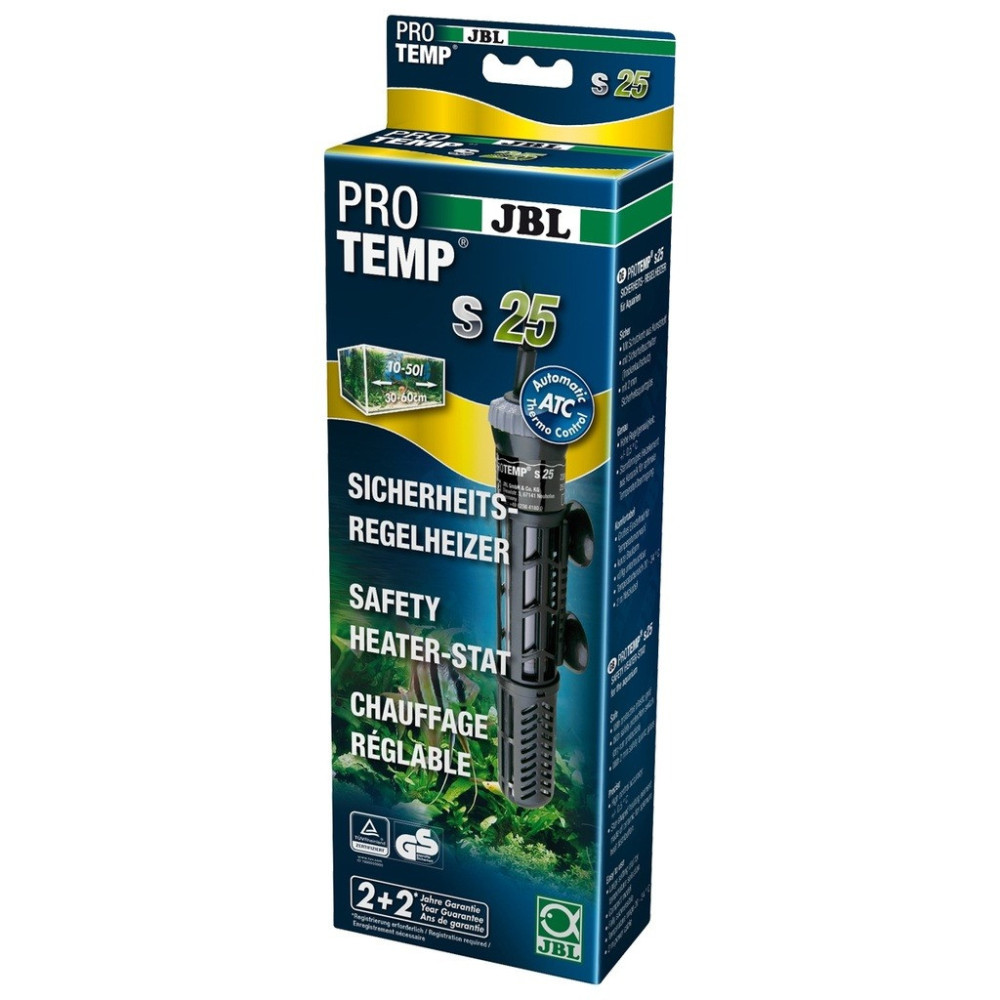 Jbl Protemp S 25W (Uk-Plug) Heater For Aquariums From 10 To 50 Litre