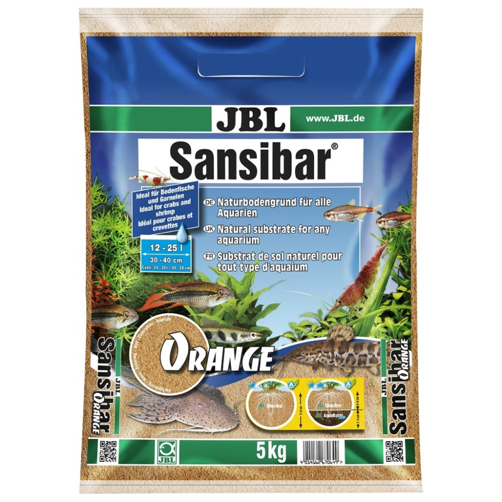 Jbl Sansibar Orange 5 Kg Decorative Aquarium Gravel