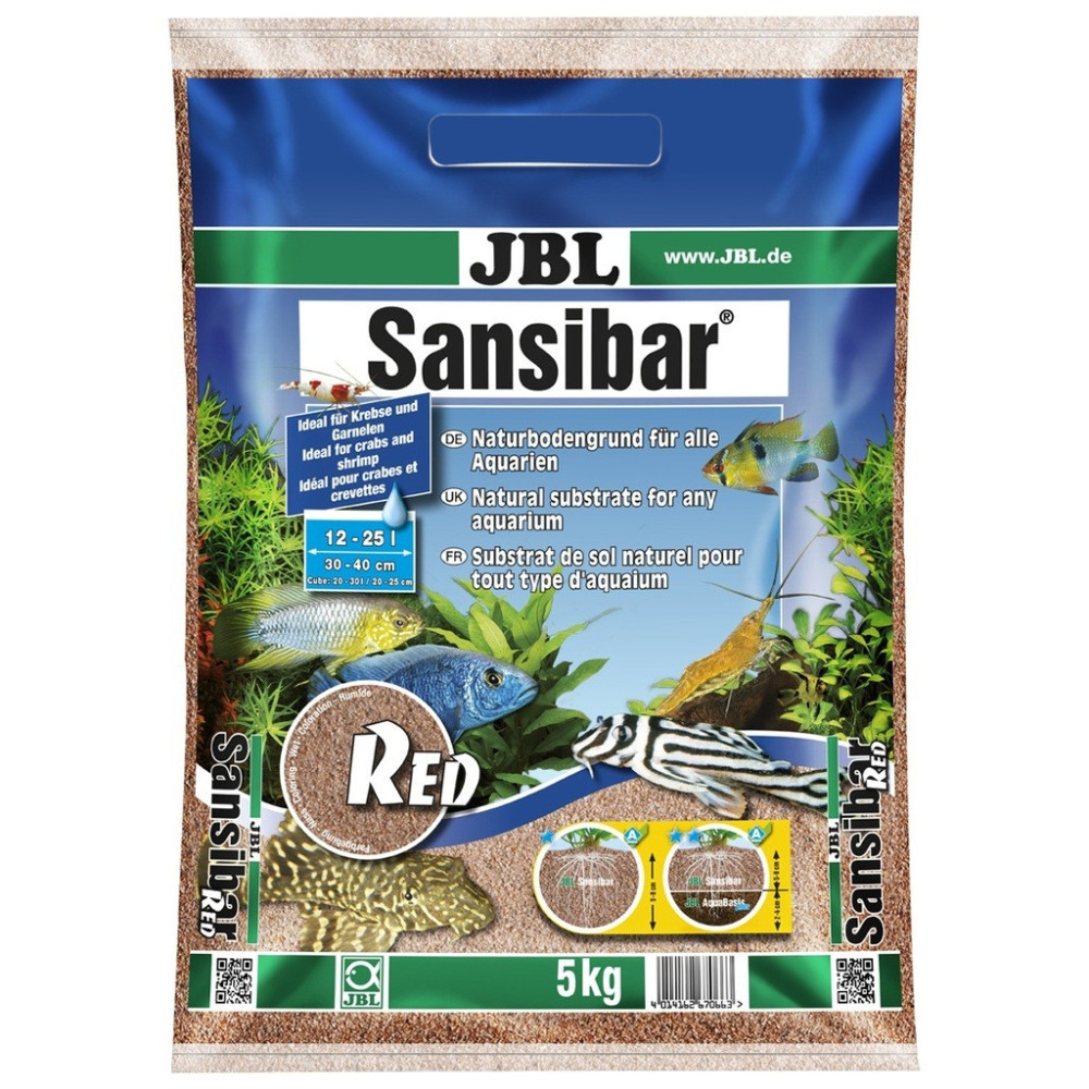 Jbl Sansibar Red 5 Kg Decorative Aquarium Gravel