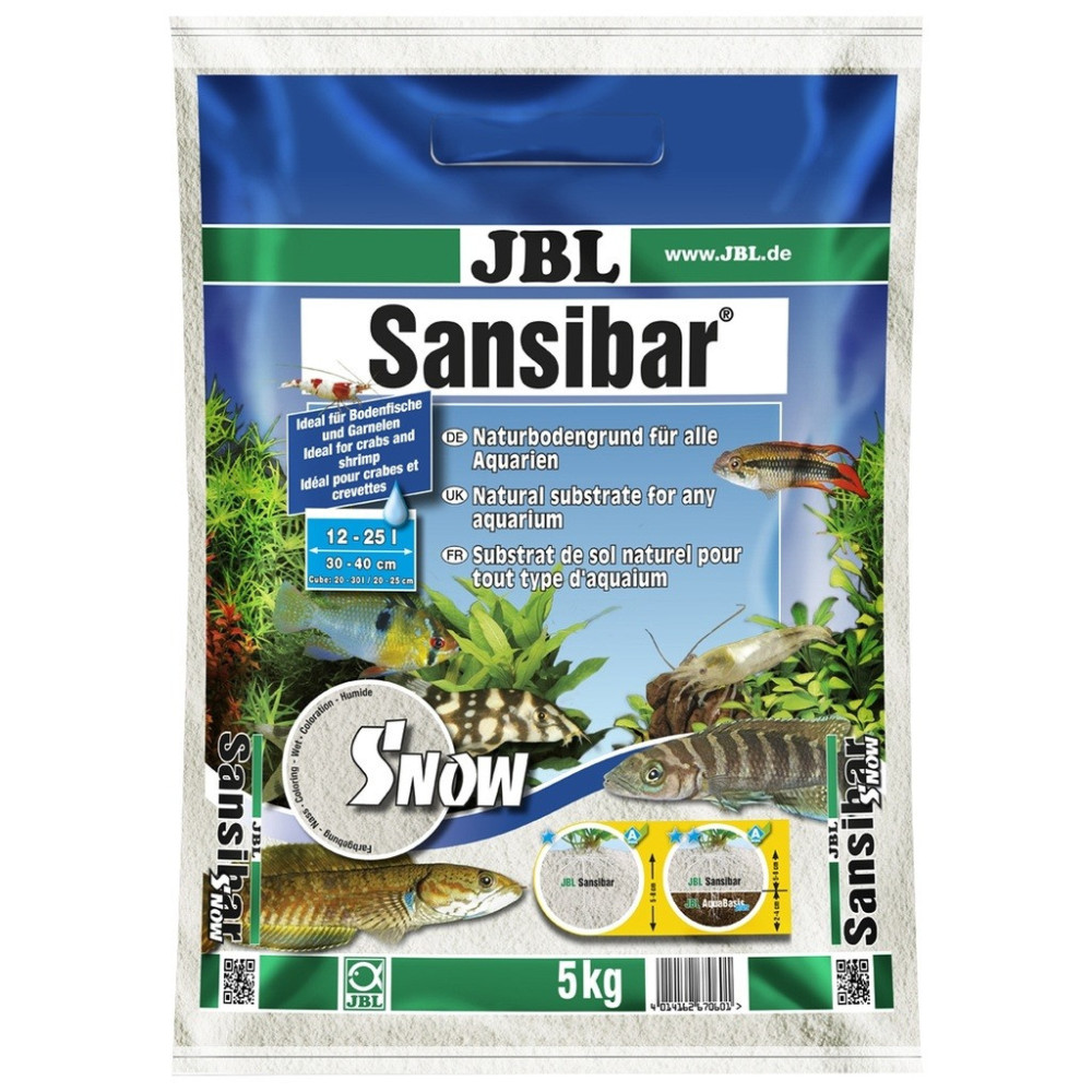 Jbl Sansibar Snow 5 Kg Decorative Aquarium Gravel