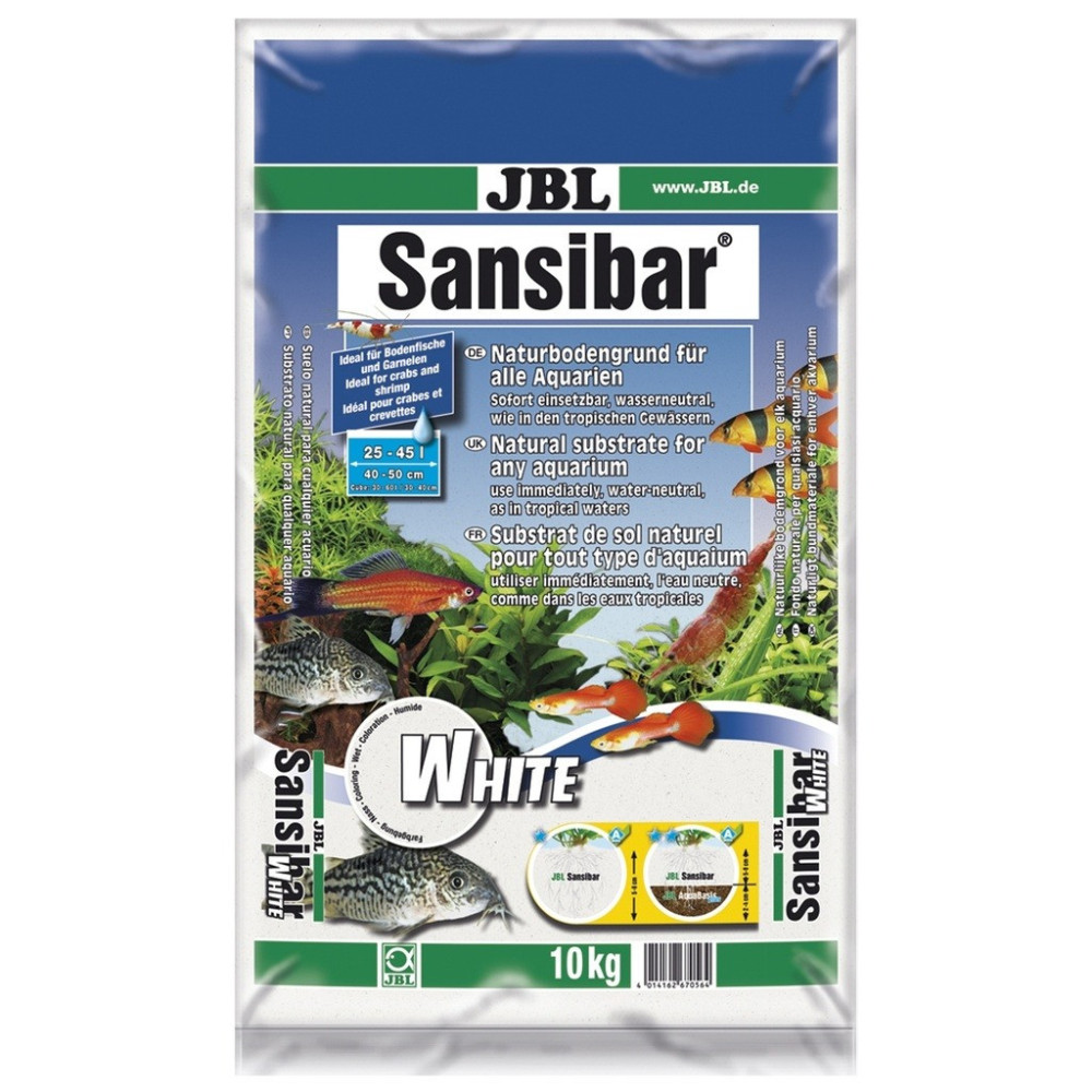Jbl Sansibar White 10 Kg Decorative Aquarium Gravel