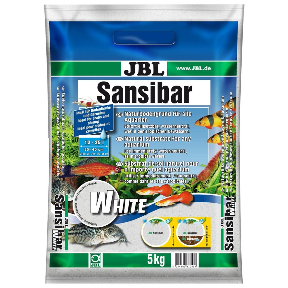 Jbl Sansibar White 5 Kg Decorative Aquarium Gravel