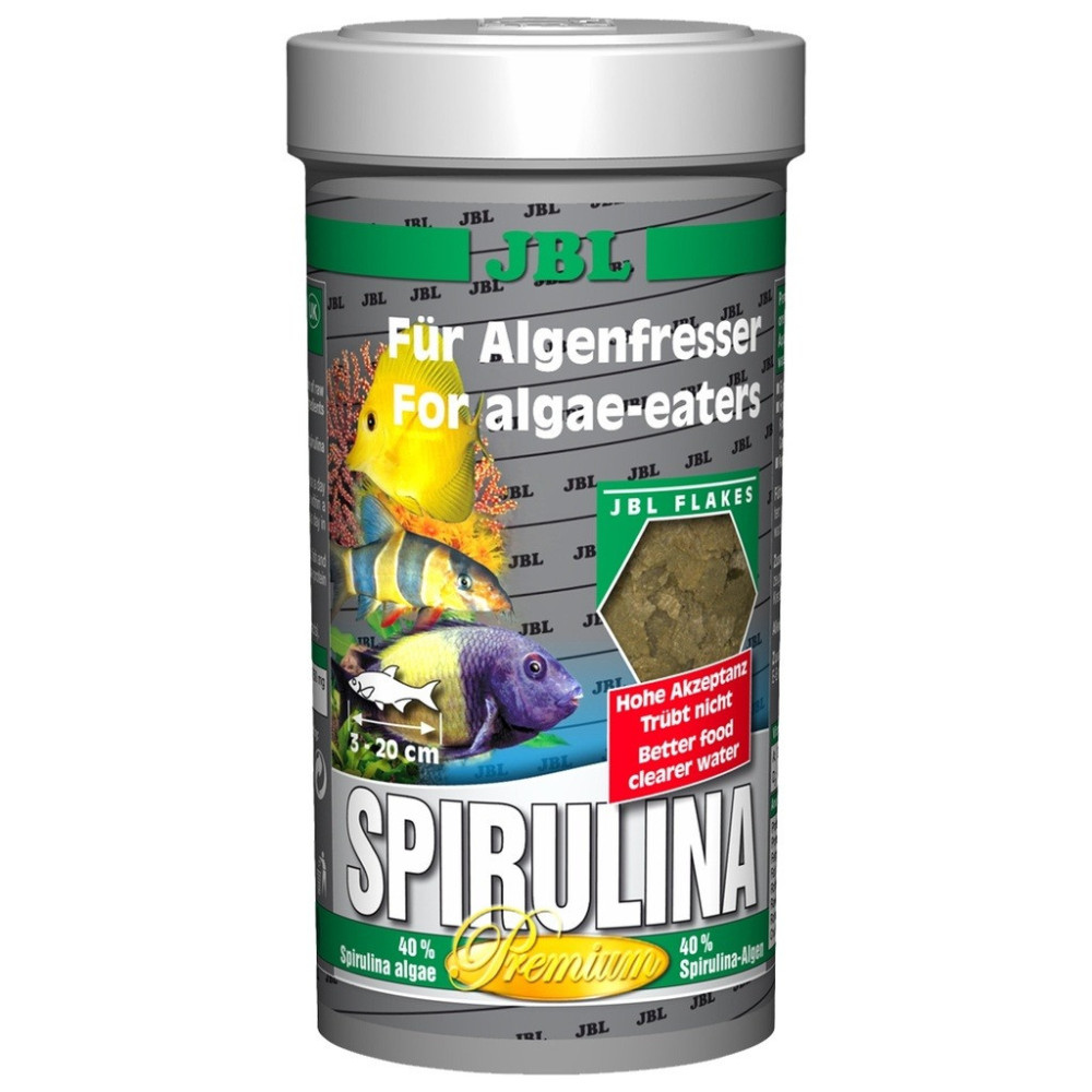 Jbl Spirulina Premium Main Food For Algae-Eating Aquarium Fish