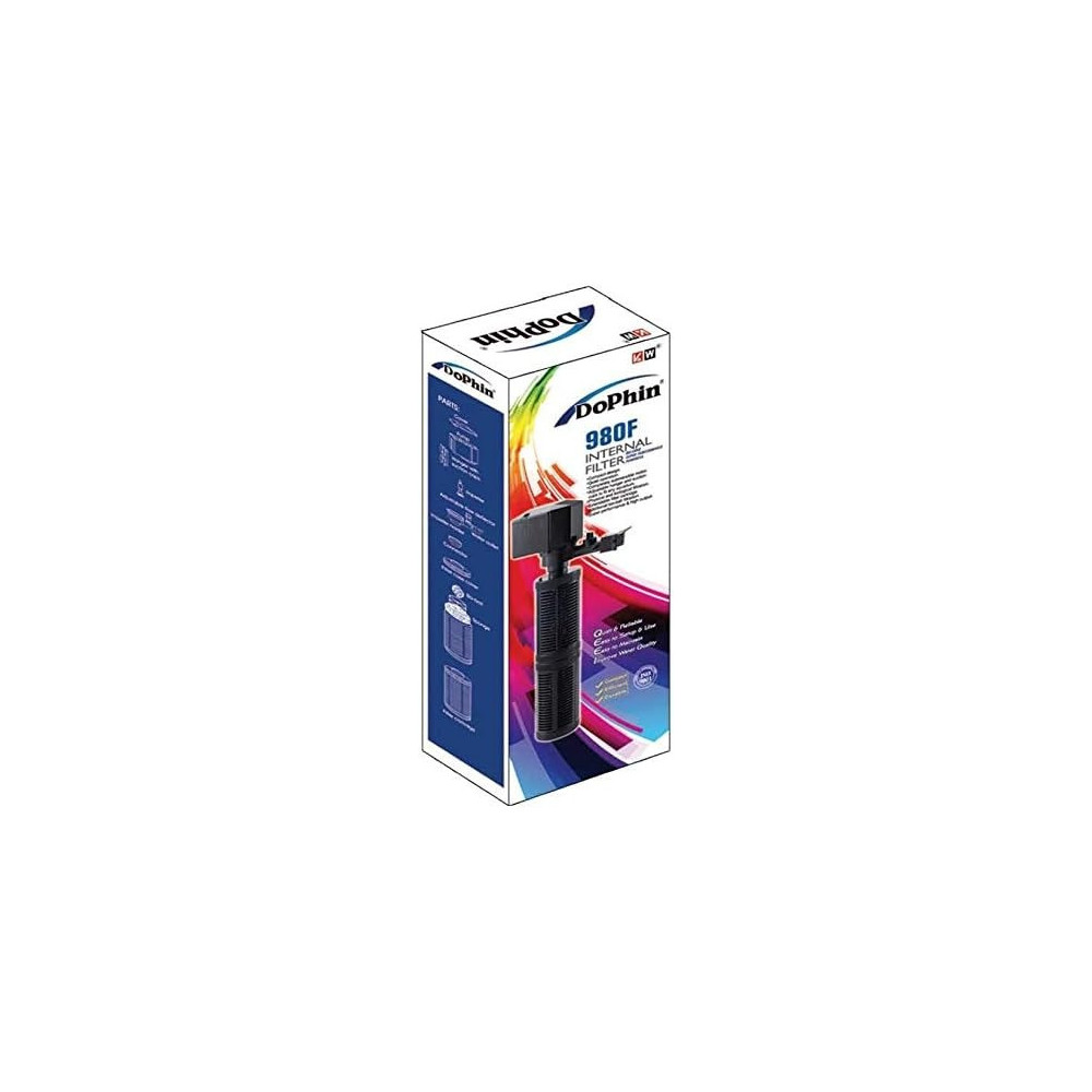 Kw Zone Dophin Internal Filter, Model - FDF980F, Max Output - 1550L/H