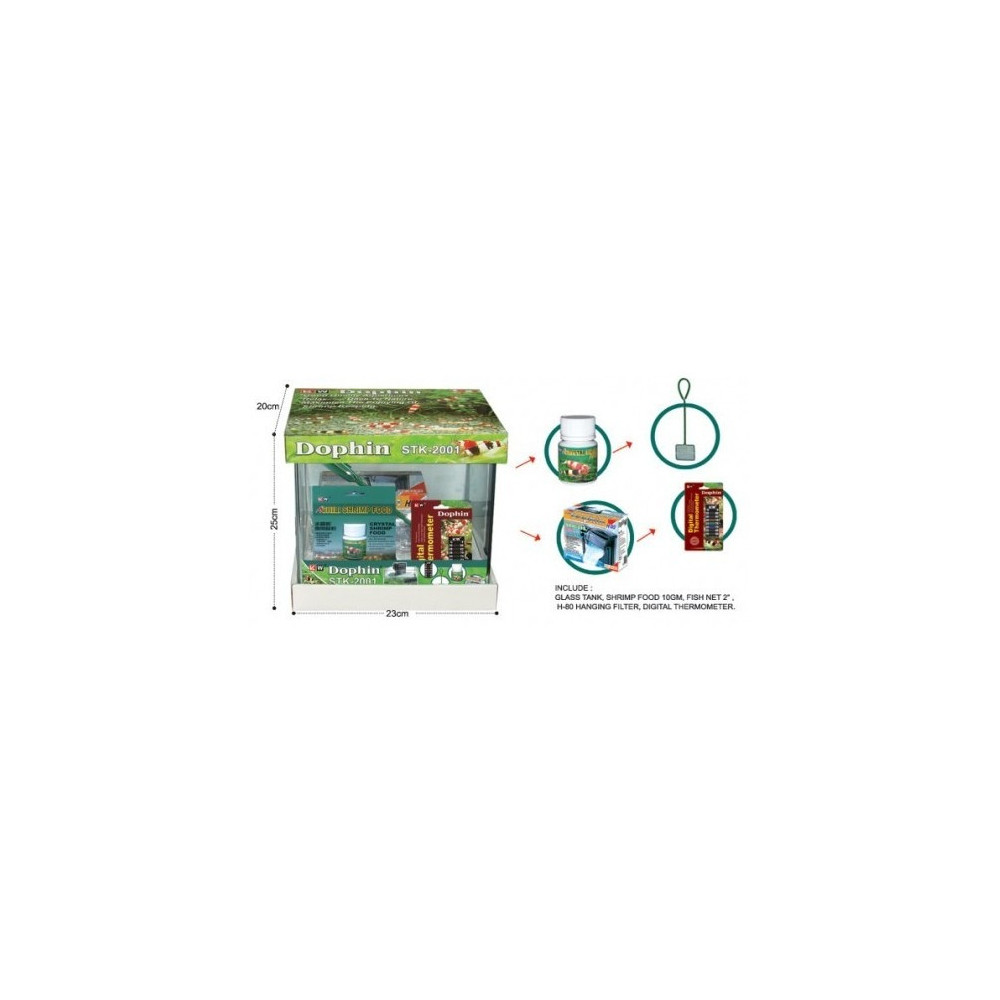 Kw Zone Dophin Shrimp Kit Tank Stk - 2001, 20 x 23 x 25Cm