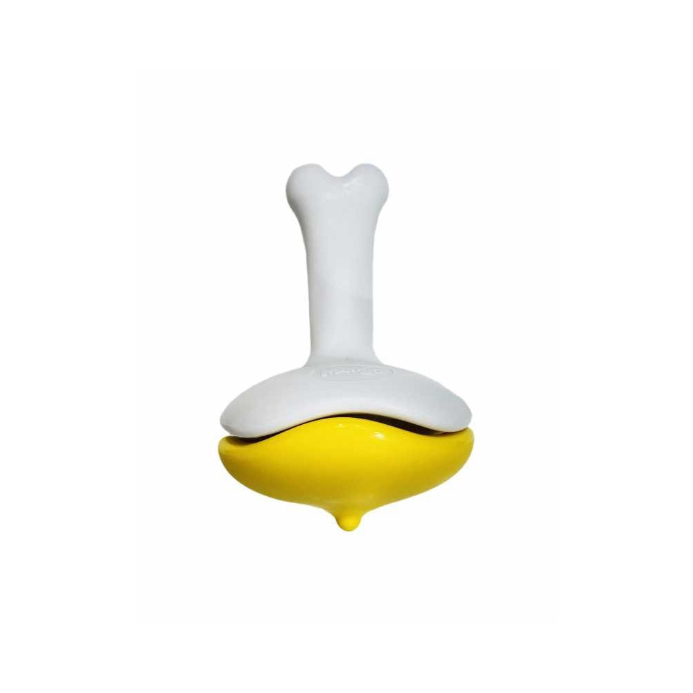 Kw Zone Mango Intelligent Training Dog Toy, Yellow/White