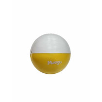 Kw Zone Mango LED Rolling Ball Cat Toy, Yellow/White