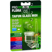 Jbl Proflora Co2 Taifun Glass Midi, Co2 Diffuser For Freshwater Aquariums From 40-300 L, Made Of Glass