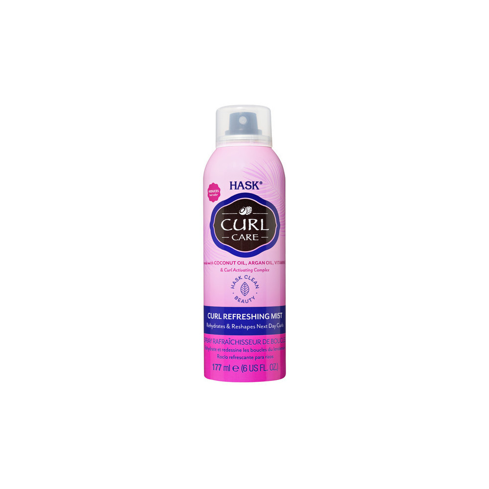 Hask Curl Care Refreshing Mist, Rehydrates And Reshapes Next Day Curls, 177ml