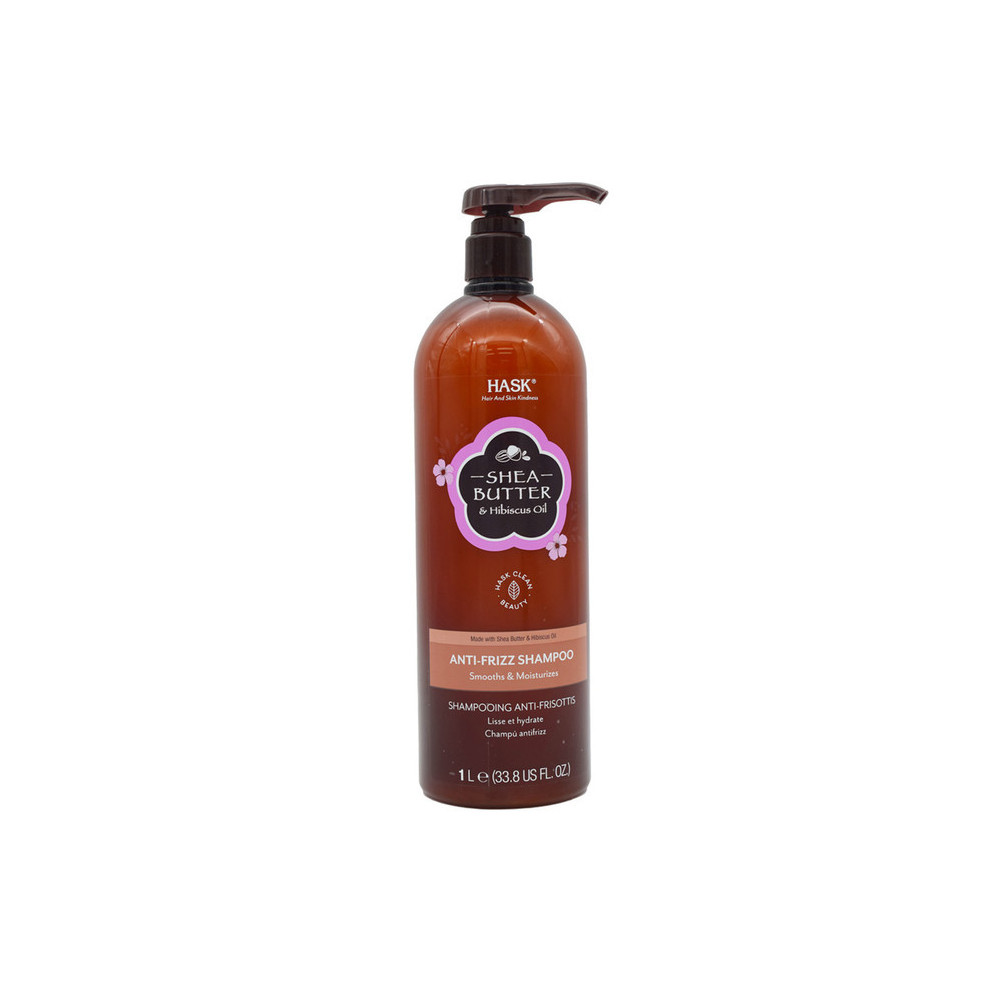 Hask Shea Butter And Hibiscus Anti Frizz Shampoo, 1L
