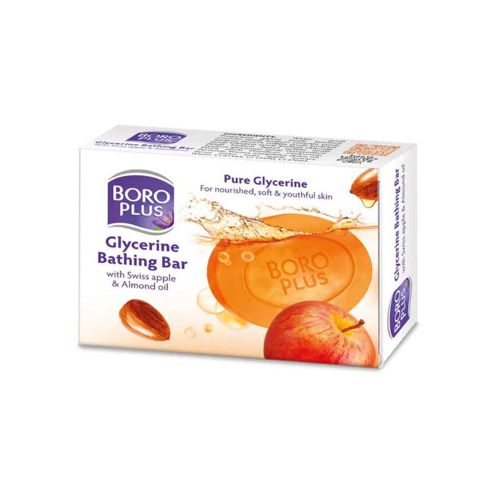 Boroplus Glycerine Bathing Bar With Swiss Apple & Almond Oil 125g