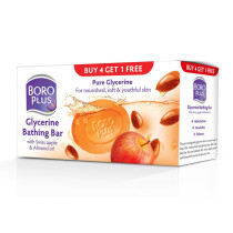 Boroplus Glycerine Bathing Bar With Swiss Apple And Almond Oil 125g x 5