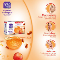 Boroplus Glycerine Bathing Bar With Swiss Apple And Almond Oil 125g x 5