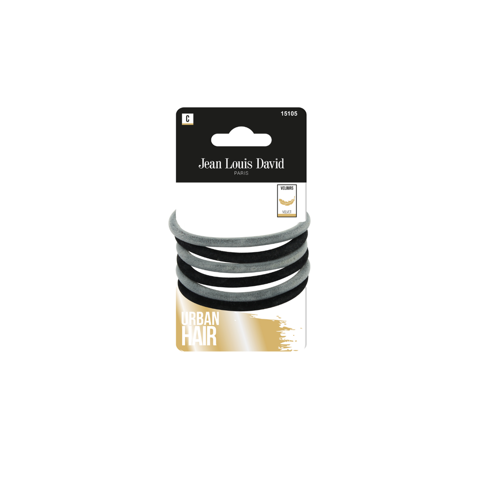 Jean Louis David Fancy Elastics Hair Bands Pack Of 6 Pcs, 15105