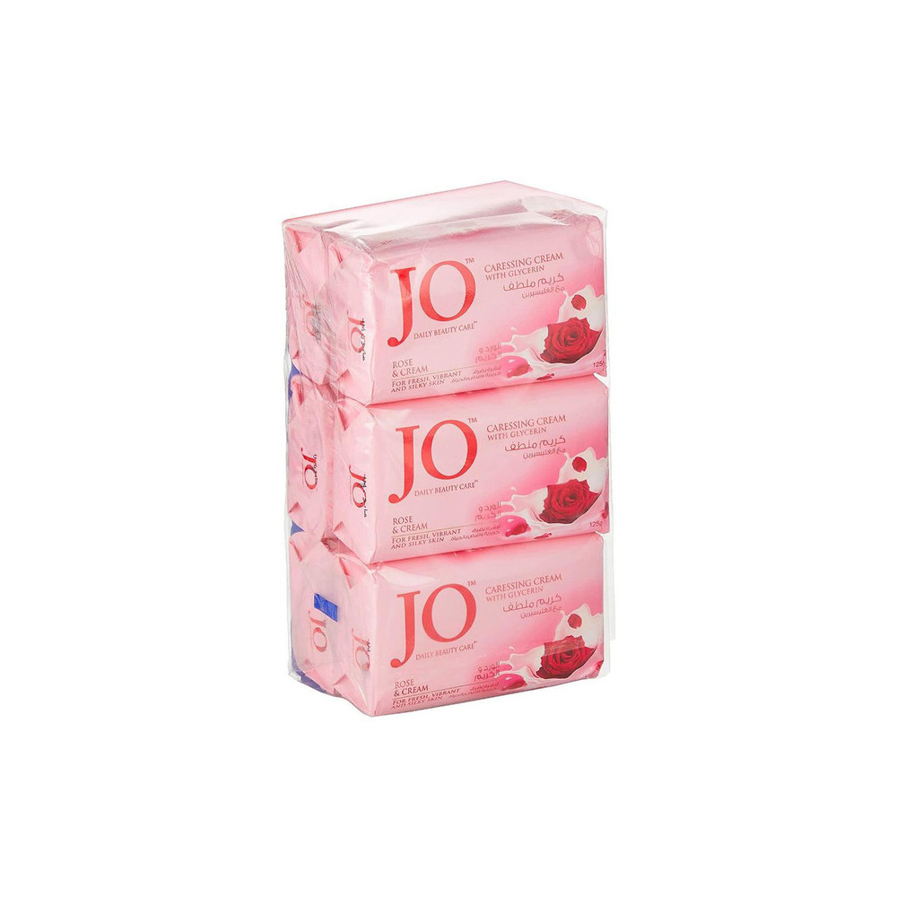 Jo Rose And Cream Soap, Pack OF 6 x 125g