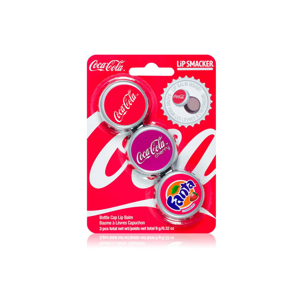 Lip Smacker Coke Bottle Cap Lip Balm Party Pack Trio