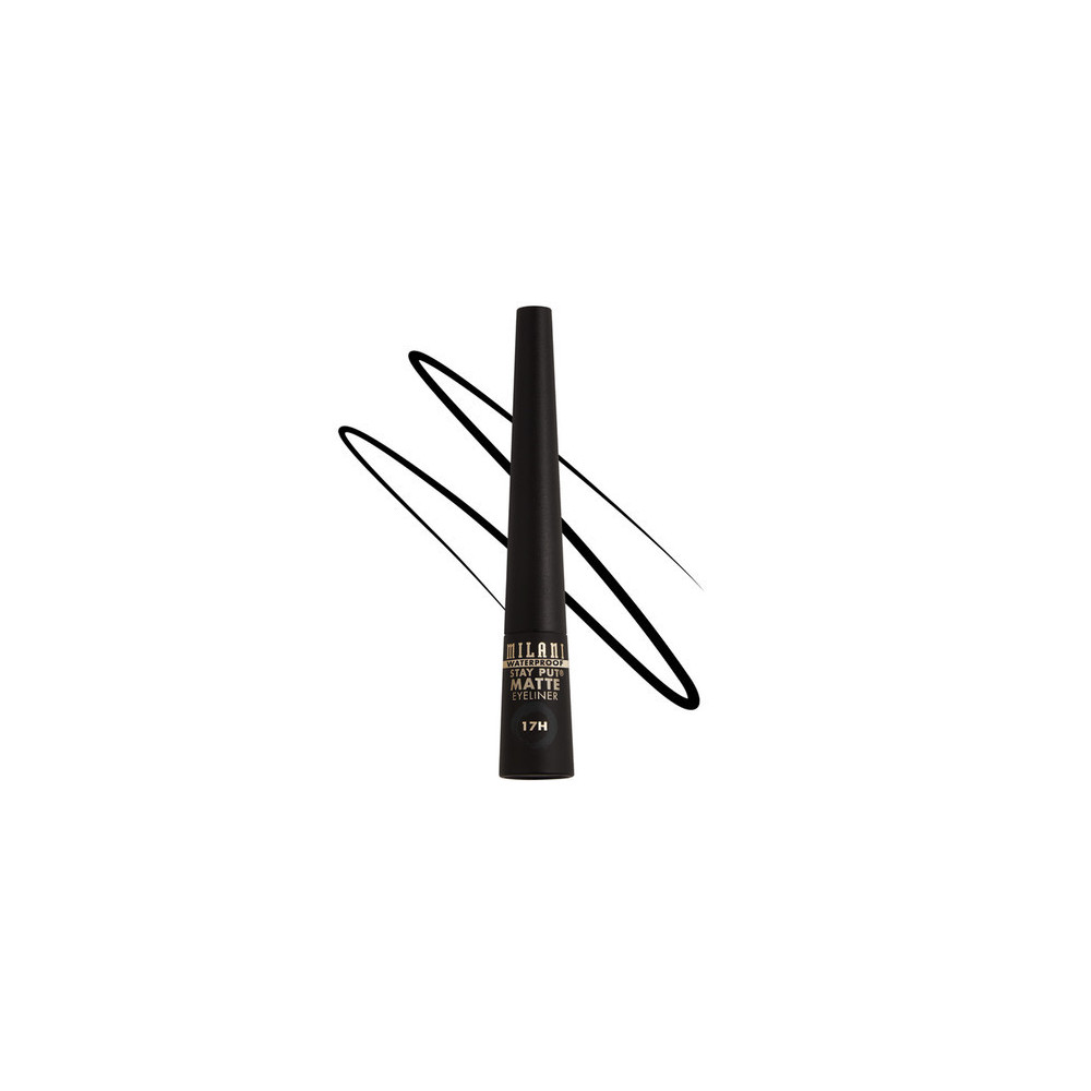 Milani Stay Put Matte Liquid Eyeliner Waterproof, Black