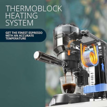 De'Longhi Dedica Pump Espresso Manual Coffee Machine, Cappuccino, Latte Macchiato With Milk Frother, Thermo Block Heating System For Accurate Temperature, Easy To Clean, Ec685.Bk (Black), 1 Year Warranty