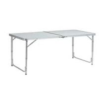 Folding Picnic Trestle Portable Table, Silver Colour, 20 x 60 x 54cm