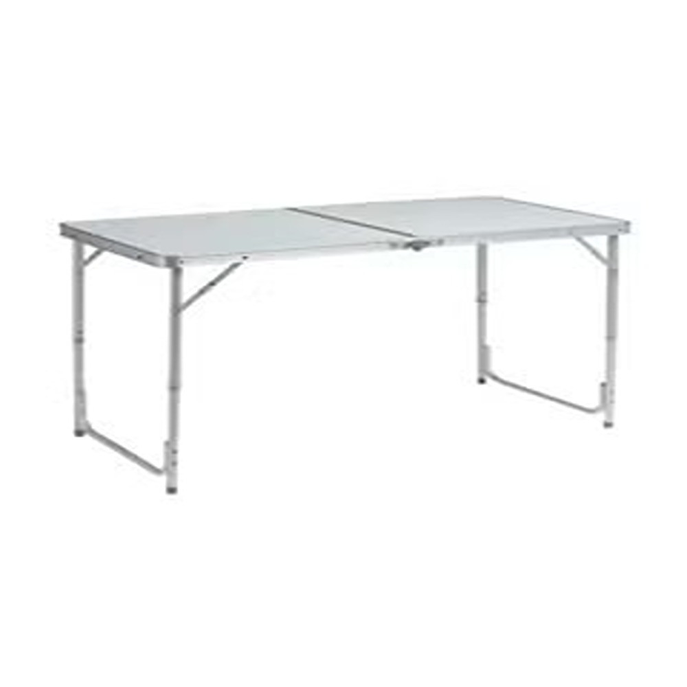 Folding Picnic Trestle Portable Table, Silver Colour, 20 x 60 x 54cm