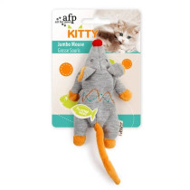 All For Paws Kitty Jumbo Mouse, Grey