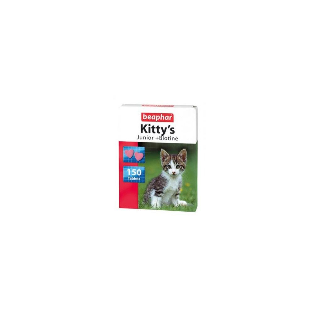 Beaphar Kitty's Junior Plus Biotine For Kittens, 150 Pieces