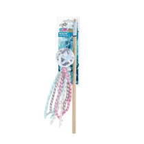 All For Paws Knotty Habit Woolly Cat Toy, Blue