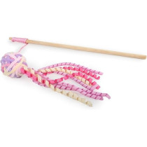 All For Paws Knotty Habit Woolly Cat Toy, Pink