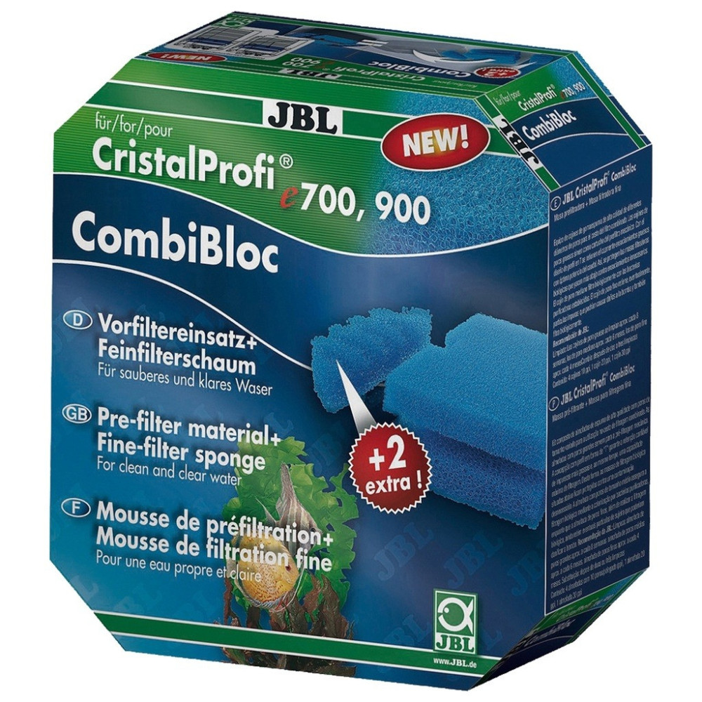 Jbl Combibloc Cristalprofi E700-900 Set With Pre-Filter Pads And Filter Foam Pads