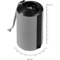 Evvoli 10 Watts Water-Resistant Indoor And Outdoor Bluetooth Speaker With a Built-in Microphone, EVAUD-MB10AG, Grey