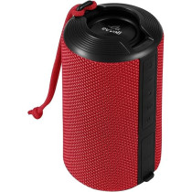 Evvoli 10 Watts Water-Resistant Indoor And Outdoor Bluetooth Speaker With a Built-in Microphone, EVAUD-MB10AR, Red