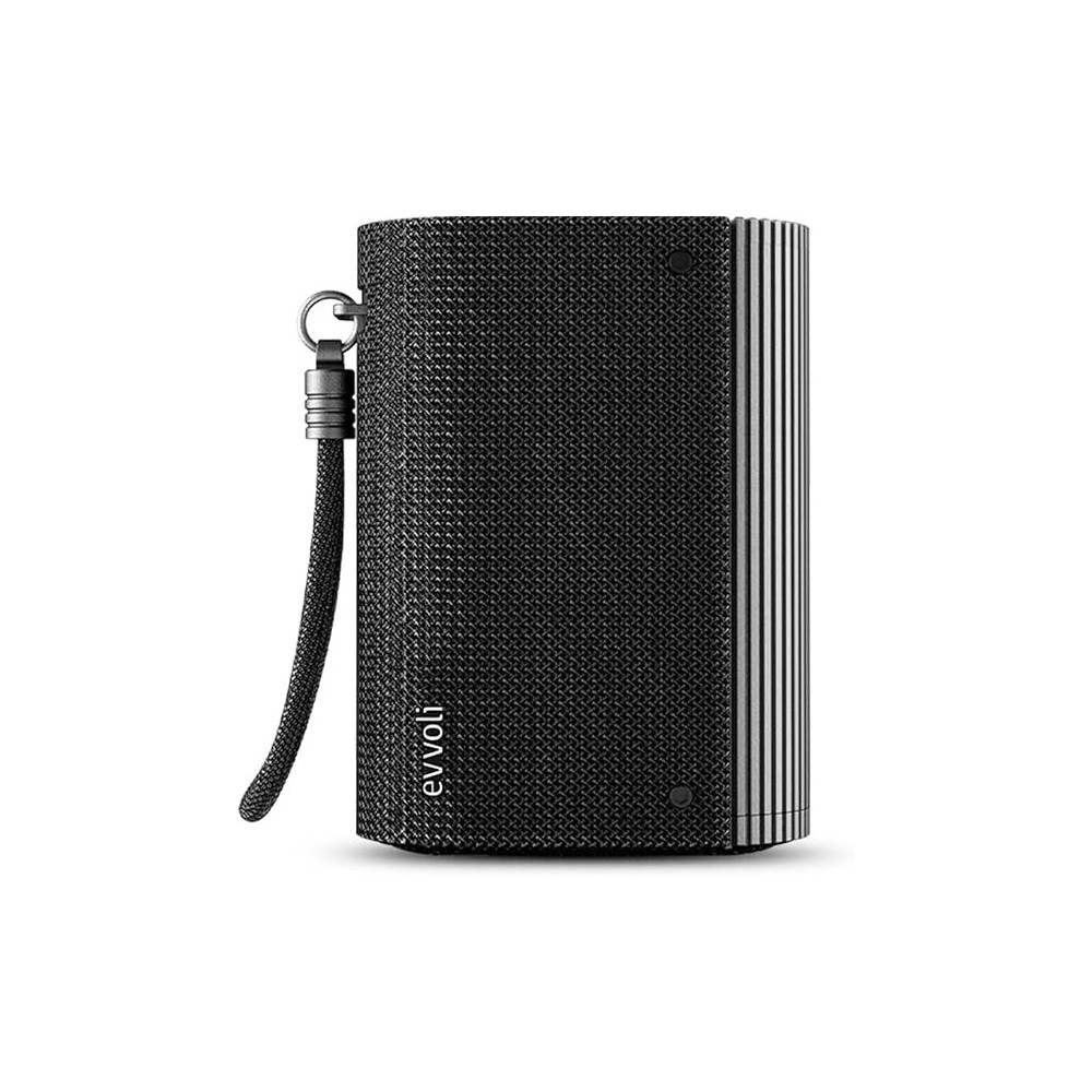 Evvoli Bluetooth Wireless Water Resistant 4 Hours 5W Portable Speaker, EVAUD-MB5BB, Black