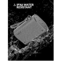Evvoli Bluetooth Wireless Water Resistant 4 Hours 5W Portable Speaker, EVAUD-MB5BG, Grey