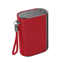 Evvoli Bluetooth Wireless Water Resistant 4 Hours 5W Portable Speaker, EVAUD-MB5BR, Red