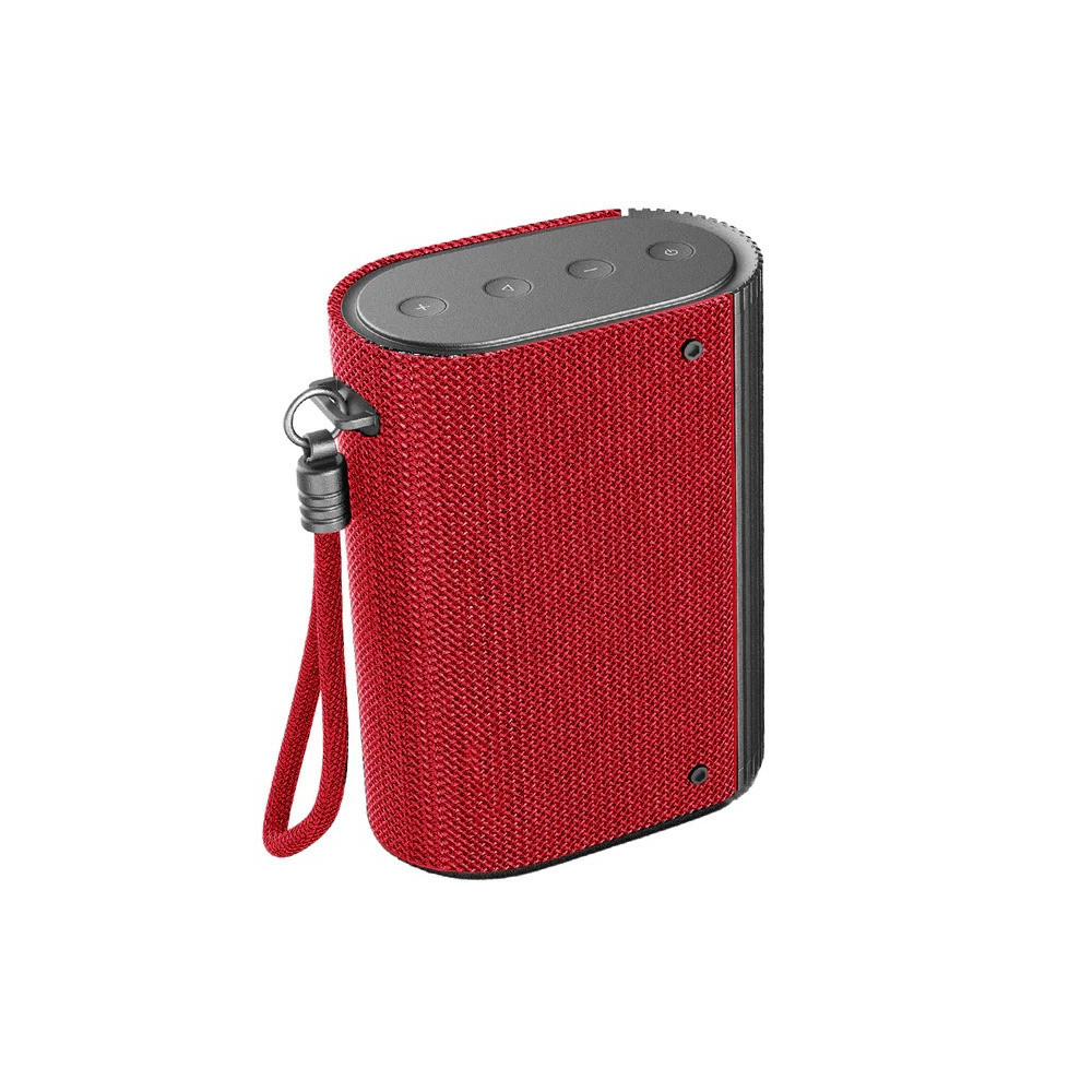 Evvoli Bluetooth Wireless Water Resistant 4 Hours 5W Portable Speaker, EVAUD-MB5BR, Red