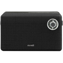Evvoli Portable Wireless Retro Bluetooth Speaker With 50W Heavy Bass Speaker for Home, Outdoor, Office and Party, EVAUD-RB51B, Black