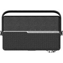 Evvoli Portable Wireless Retro Bluetooth Speaker With 50W Heavy Bass Speaker for Home, Outdoor, Office and Party, EVAUD-RB51B, Black