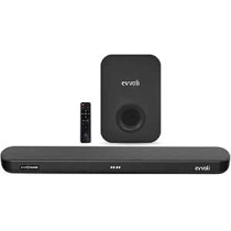 Evvoli 2.1ch Soundbar With Wireless Subwofer, Bluetooth And LED Display 320W, EVAUD-SB321B, Black