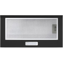 Evvoli Under Cabinet Built-in Cooker Hood With 2 Speed Exhaust Fan Slim Kitchen Over Stove Vent, Reusable Filter, LED Lights, EVBI-H60B, Black