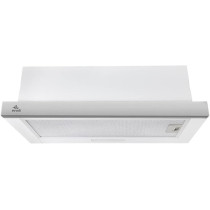 Evvoli Under Cabinet Built-in Cooker Hood With 2 Speed Exhaust Fan Slim Kitchen Over Stove Vent, Reusable Filter, LED Lights, EVBI-H60S, Silver