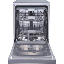 Evvoli Free Standing Dishwasher 7 programs 14 Place Setting, 3 Rack Levels, High Energy Efficiency, Quiet, Silver, EVDW-143MS