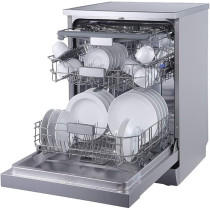Evvoli Free Standing Dishwasher 7 programs 14 Place Setting, 3 Rack Levels, High Energy Efficiency, Quiet, Silver, EVDW-143MS